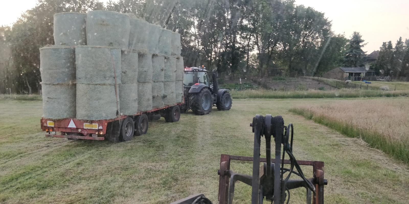 Platte kar geladen